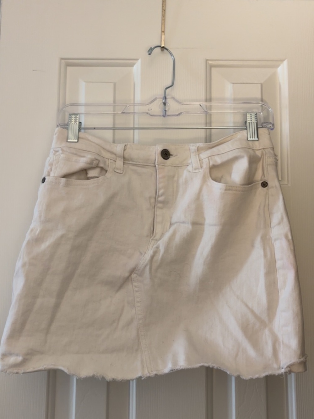 White Altar’d State Jean Skirt